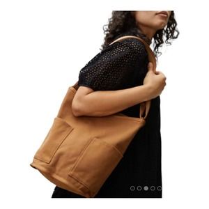Everlane Canvas Lantern Bag Toasted Coconut Used ONE TIME